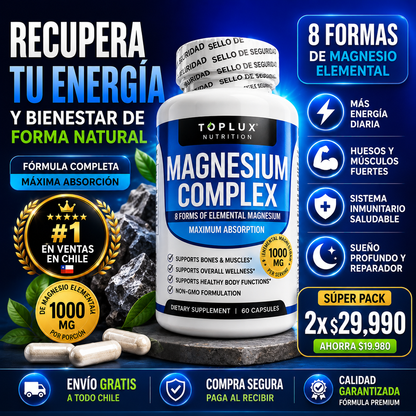 MAGNESIO COMPLEX  8 en 1 - 1000 MG