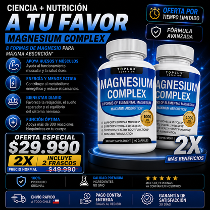 MAGNESIO COMPLEX  8 en 1 - 1000 MG