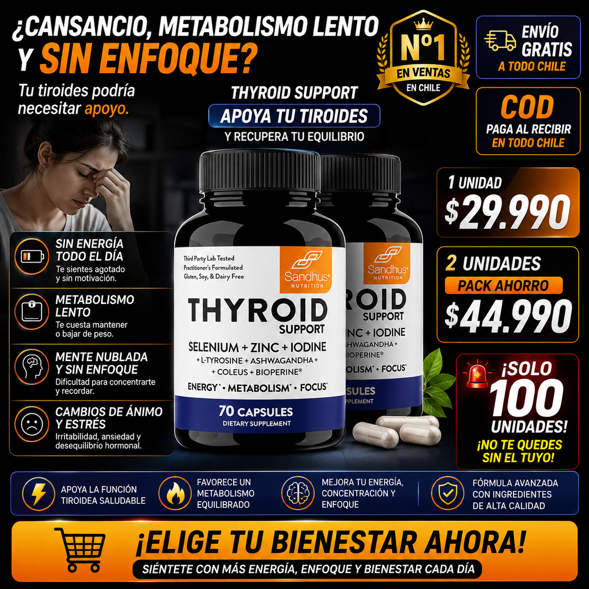 THYROID SUPPOR ENERGIA METABOLISMO