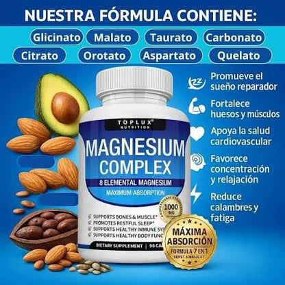 MAGNESIO COMPLEX  8 en 1 - 1000 MG